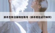 派币怎样注册钱包账号（派币现在进行如何）
