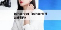 twitteryou（twitter有什么好看的）