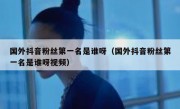 国外抖音粉丝第一名是谁呀（国外抖音粉丝第一名是谁呀视频）