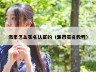 派币怎么实名认证的（派币实名教程）