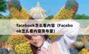 facebook怎么看内容（Facebook怎么看内容发布量）