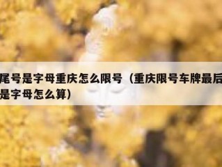 尾号是字母重庆怎么限号（重庆限号车牌最后是字母怎么算）
