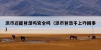 派币还能登录吗安全吗（派币登录不上咋回事）
