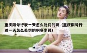 重庆限号行驶一天怎么处罚的啊（重庆限号行驶一天怎么处罚的啊多少钱）