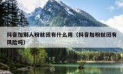 抖音加别人粉丝团有什么用（抖音加粉丝团有风险吗）