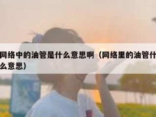 网络中的油管是什么意思啊（网络里的油管什么意思）