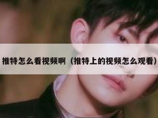 推特怎么看视频啊（推特上的视频怎么观看）