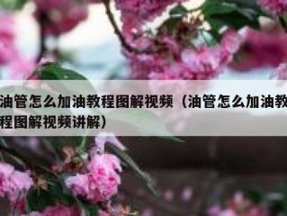 油管怎么加油教程图解视频（油管怎么加油教程图解视频讲解）