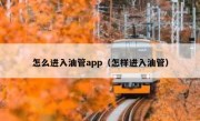 怎么进入油管app（怎样进入油管）