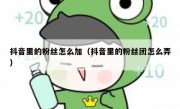 抖音里的粉丝怎么加（抖音里的粉丝团怎么弄）