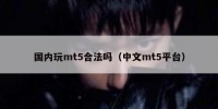 国内玩mt5合法吗（中文mt5平台）