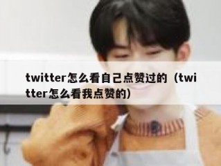 twitter怎么看自己点赞过的（twitter怎么看我点赞的）