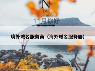 境外域名服务商（海外域名服务器）