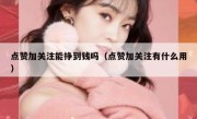 点赞加关注能挣到钱吗（点赞加关注有什么用）