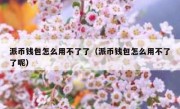 派币钱包怎么用不了了（派币钱包怎么用不了了呢）