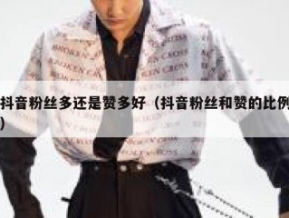 抖音粉丝多还是赞多好（抖音粉丝和赞的比例）