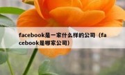 facebook是一家什么样的公司（facebook是哪家公司）