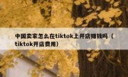 中国卖家怎么在tiktok上开店赚钱吗（tiktok开店费用）