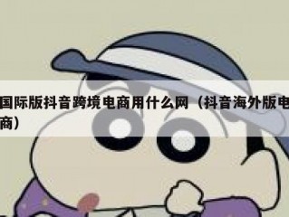 国际版抖音跨境电商用什么网（抖音海外版电商）