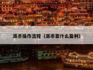 派币操作流程（派币靠什么盈利）