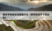 派币手机验证流程是什么（派币验证不了怎么办）