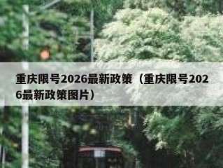 重庆限号2026最新政策（重庆限号2026最新政策图片）