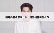 国外抖音名字叫什么（国外抖音叫什么?）