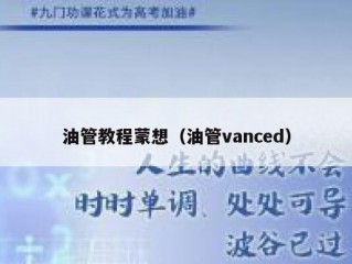 油管教程蒙想（油管vanced）