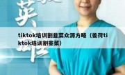 tiktok培训割韭菜众源方略（姜荷tiktok培训割韭菜）