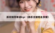 派币如何申请kyc（派币注册姓名步骤）
