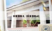 抖音涨粉儿（抖音涨粉al）