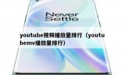 youtube视频播放量排行（youtubemv播放量排行）