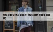 视频号如何进入流量池（视频号的流量来自哪里）