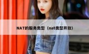 NAT的服务类型（nat类型开放）