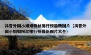 抖音外国小姐姐粉丝排行榜最新图片（抖音外国小姐姐粉丝排行榜最新图片大全）