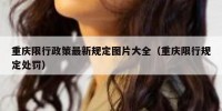 重庆限行政策最新规定图片大全（重庆限行规定处罚）