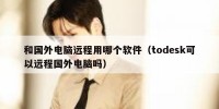 和国外电脑远程用哪个软件（todesk可以远程国外电脑吗）