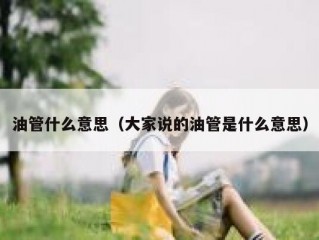 油管什么意思（大家说的油管是什么意思）