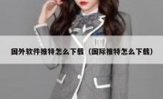 国外软件推特怎么下载（国际推特怎么下载）