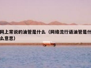 网上常说的油管是什么（网络流行语油管是什么意思）