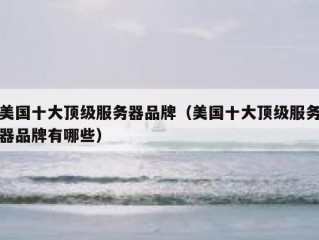 美国十大顶级服务器品牌（美国十大顶级服务器品牌有哪些）