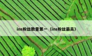ins粉丝数量第一（ins粉丝最高）