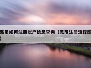 派币如何注册账户信息查询（派币注册流程图）