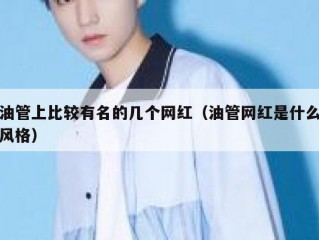 油管上比较有名的几个网红（油管网红是什么风格）