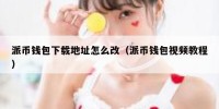 派币钱包下载地址怎么改（派币钱包视频教程）