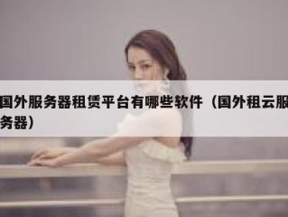 国外服务器租赁平台有哪些软件（国外租云服务器）