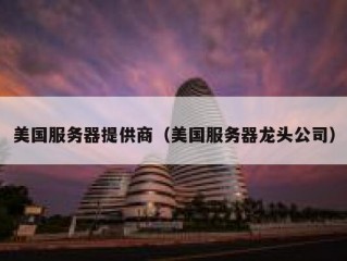 美国服务器提供商（美国服务器龙头公司）