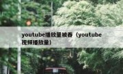 youtube播放量被吞（youtube视频播放量）