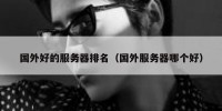 国外好的服务器排名（国外服务器哪个好）