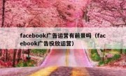 facebook广告运营有前景吗（facebook广告投放运营）